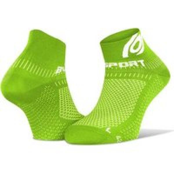 bv sport light 3d running socks green white