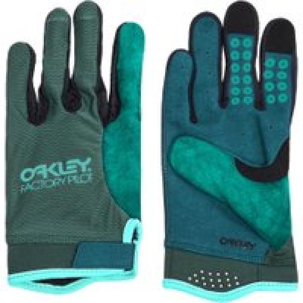 oakley all mountain mtb long gloves green