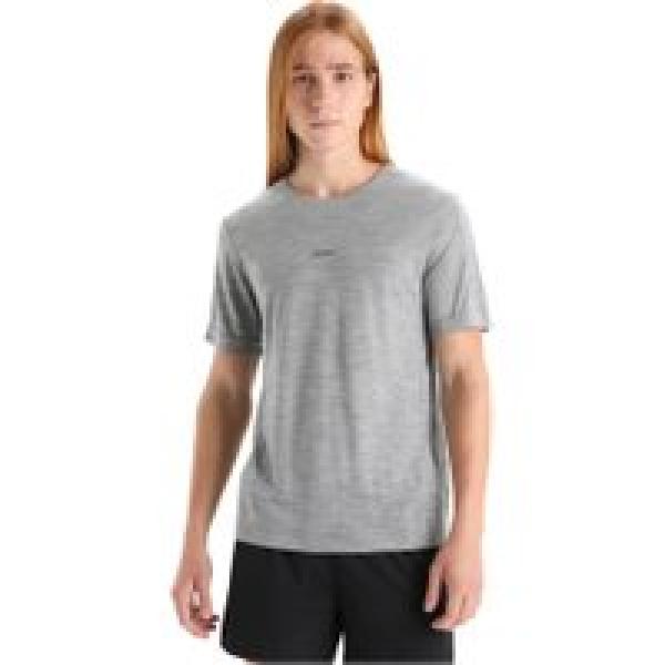 icebreaker zoneknit grey merino short sleeve t shirt