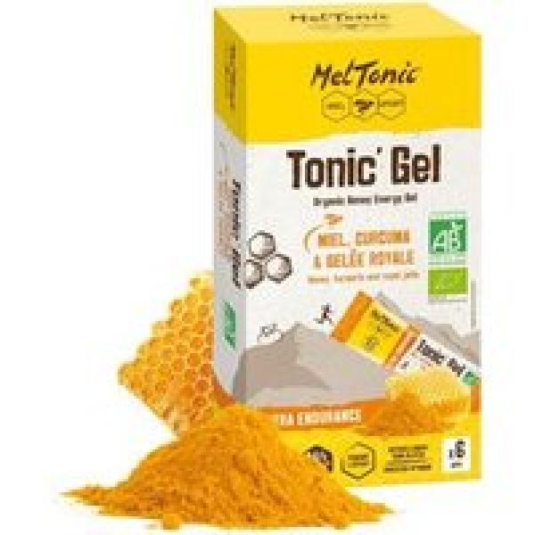 pak van 6 meltonic tonic organic ultra endurance honey curcuma royal jelly energy gels 6x20g