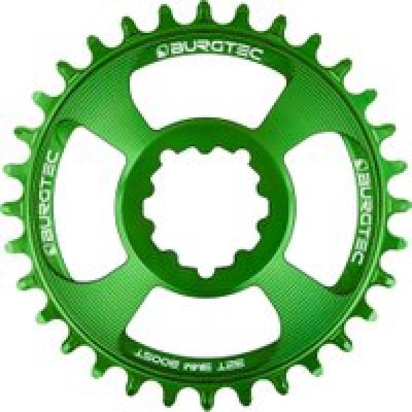 burgtec direct mount sram boost green oval chainring