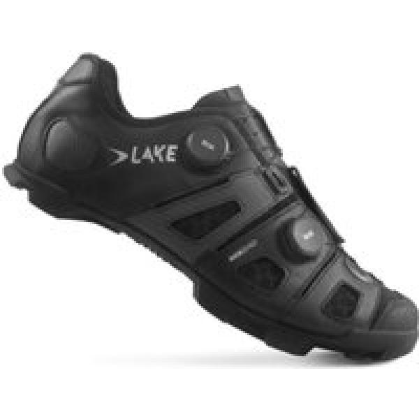 lake mx242 wide schoenen zwart zilver 42 1 2