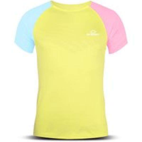 bv sport aerial short sleeve jersey yellow blue pink