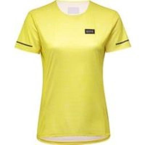 gore wear context daily women s short sleeve jersey fluorescent yellow