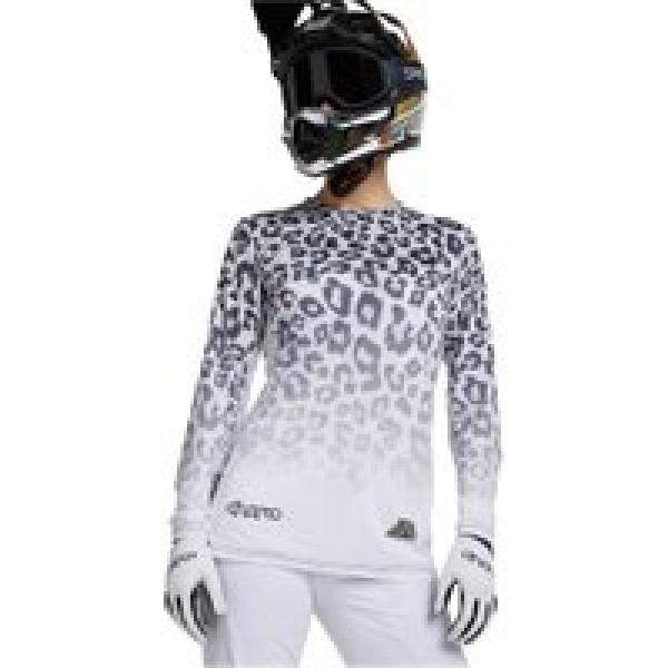 dharco women s long sleeve jersey signed amaury pierron white leopard