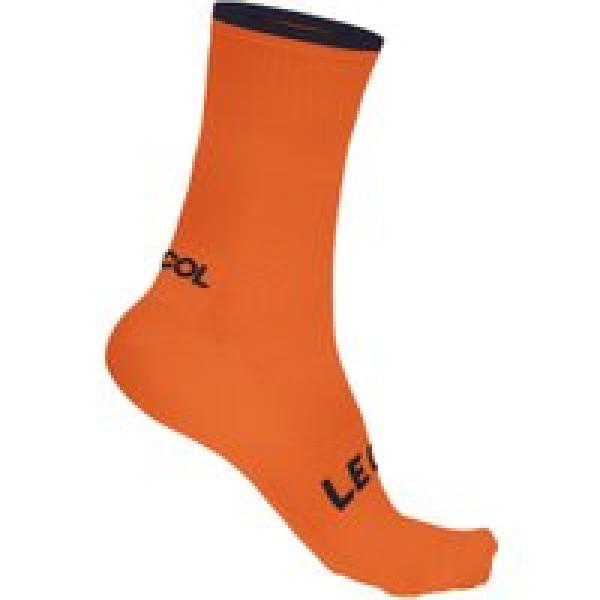 le col light socks orange navy blue
