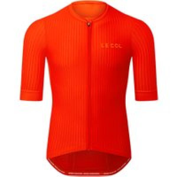 le col pro aero short sleeve jersey red
