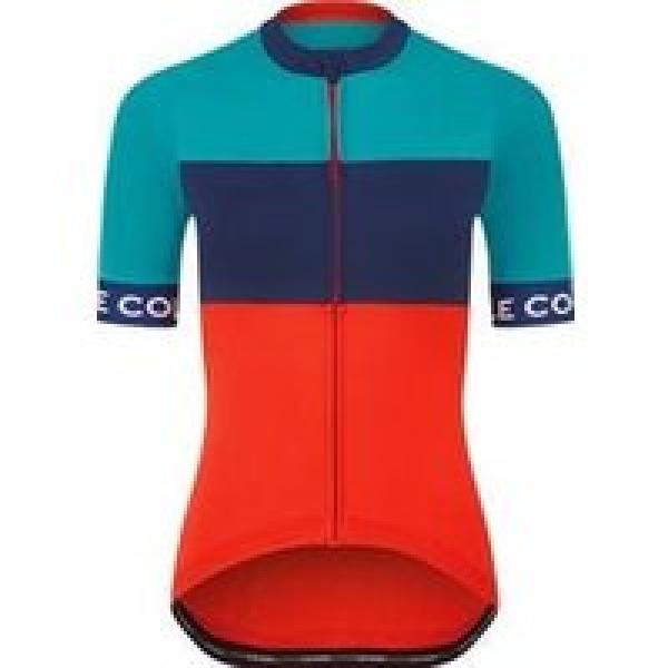 le col sport women s short sleeve jersey blue red