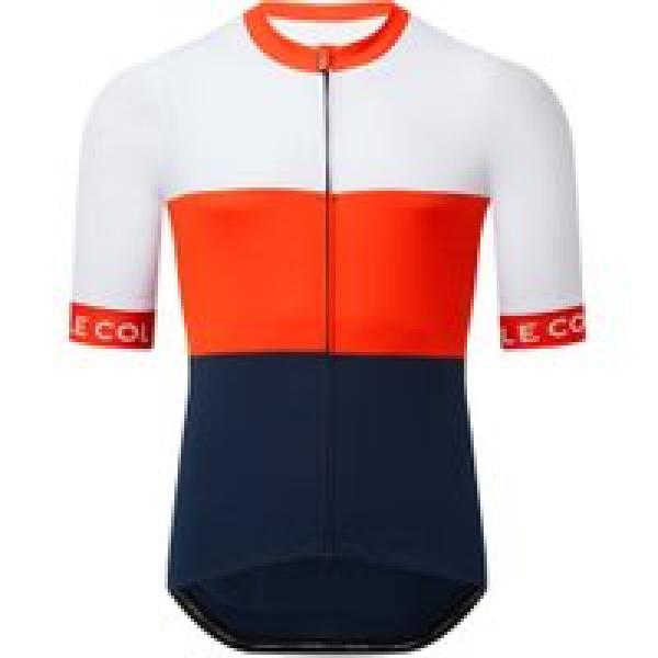 le col sport lightweight short sleeve jersey blue white red