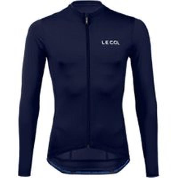 le col pro long sleeve jersey navy blue