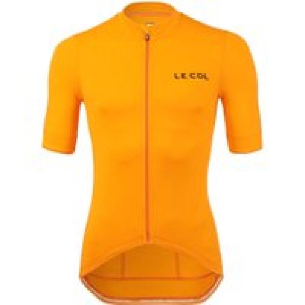 hors categorie ii collar short sleeve jersey orange