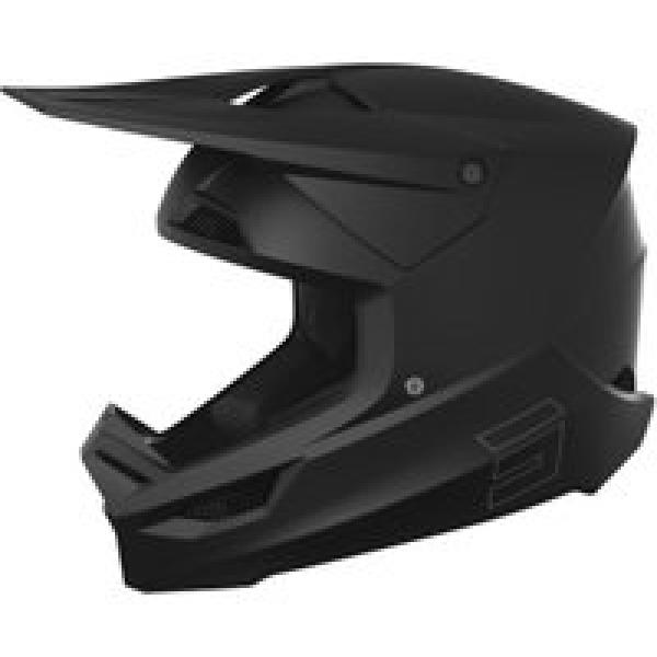 shot helmet race solid black matt