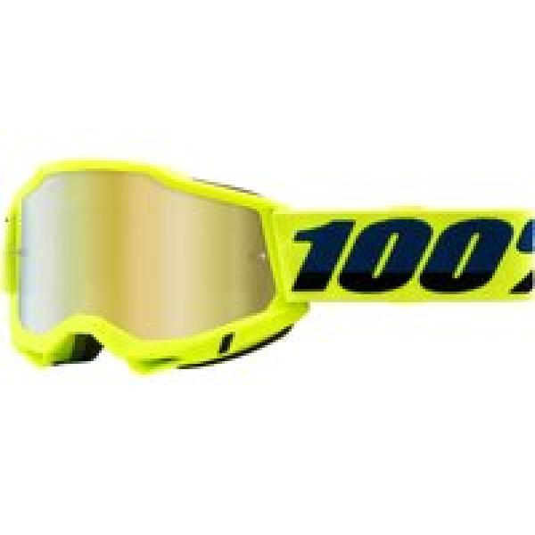 100 accuri 2 yellow goggle gold mirror lens