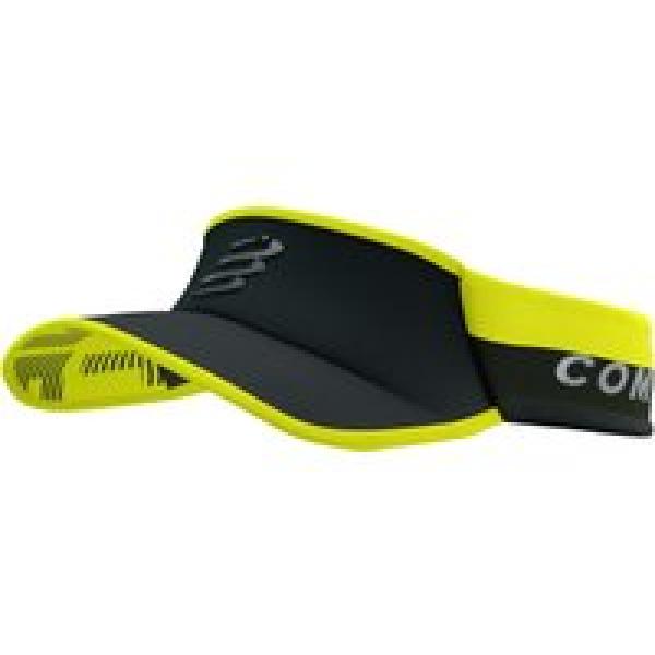compressport visor ultralight flash visor black fluorescent yellow