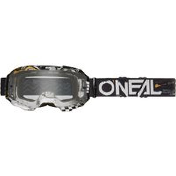 o neal b 10 attack goggle zwart wit heldere lens