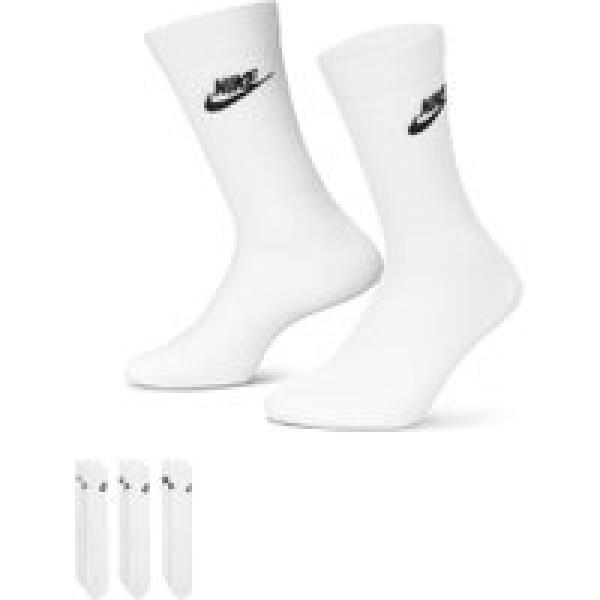 unisex nike sportswear everyday essential crew witte sokken x3