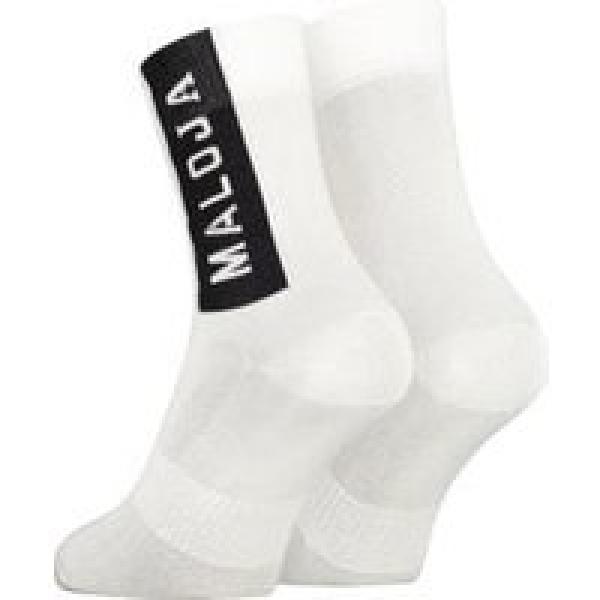 maloja lanarom unisex sokken wit zwart