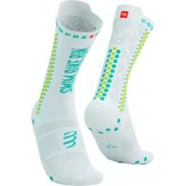 compressport pro racing socks v4 0 bike white swimbikerun 2023