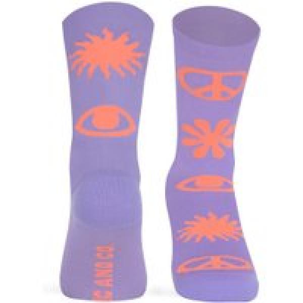 pacific and co peace socks lavender