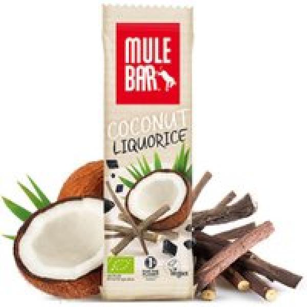 mulebar organic amp vegan liquorice coconut energy bar 40g