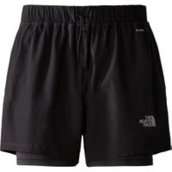 the north face women s 2 in 1 shorts black