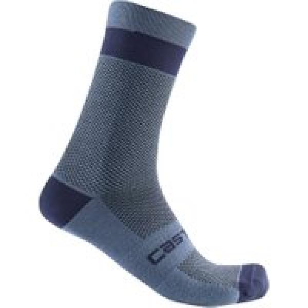 castelli alpha 18 sokken blauw