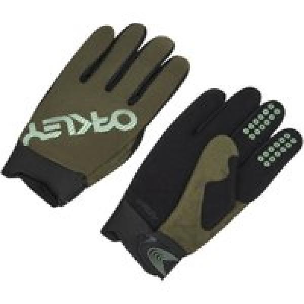 oakley seeker thermal khaki long gloves