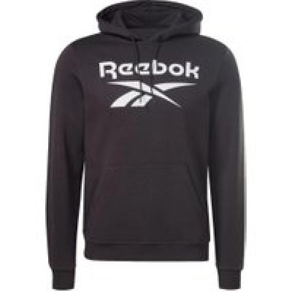 reebok big logo hoodie black