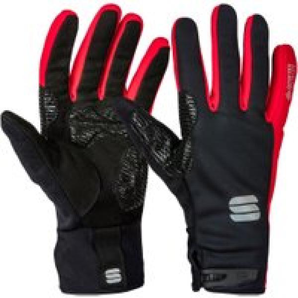 gants longs unisexe sportful essential 2 rouge noir m