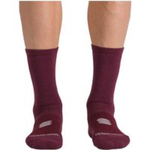 chaussettes sportful merino wool 18 violet 44 46