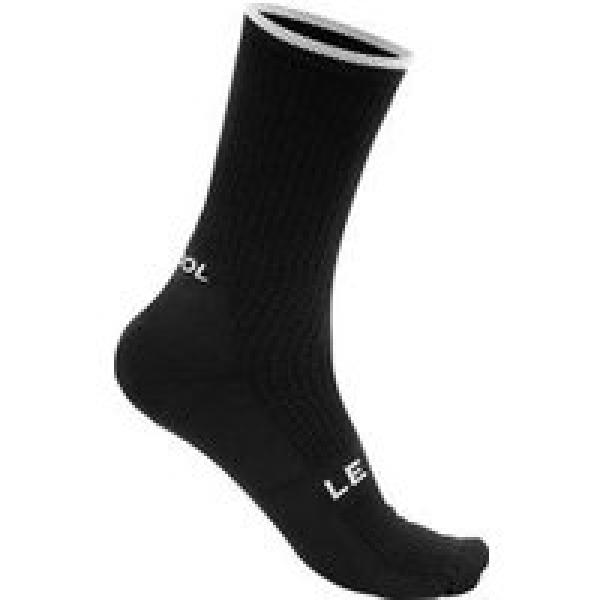 sokken met hoge kraag zwart wit