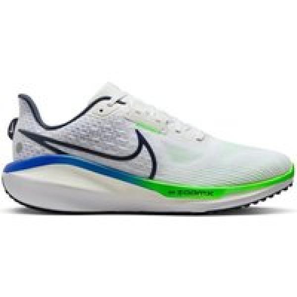 nike vomero 17 running shoes white blue green
