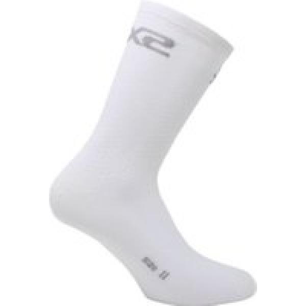 sixs short logo socks white