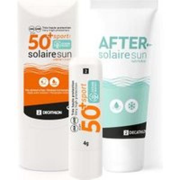decathlon sun kit zonnecreme spf 50 lip stick spf 50 after sun gel
