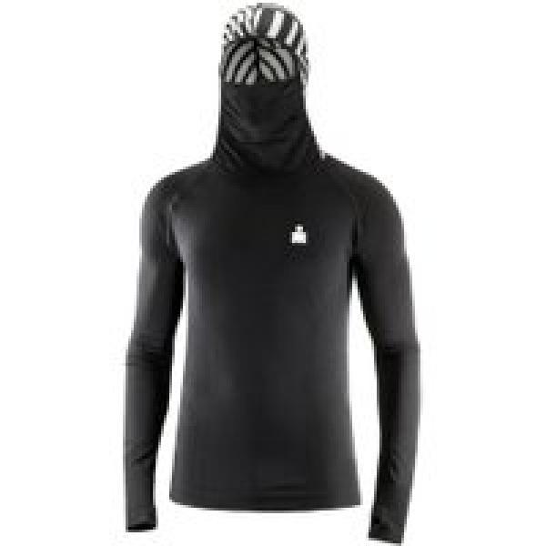 compressport 3d thermo ironman dazzle hooded jacket black