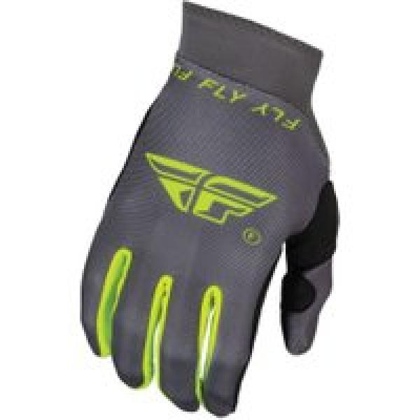 fly pro lite gloves charcoal fluorescent yellow