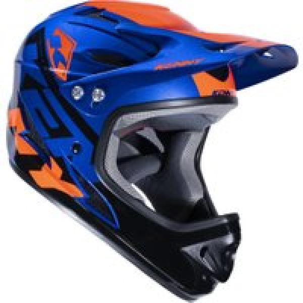 kenny downhill fullface helm blauw oranje