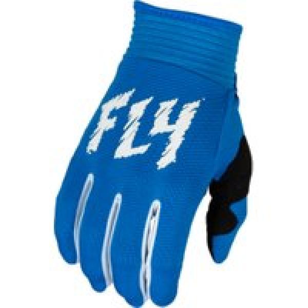 fly racing f 16 true blauw wit lange handschoenen