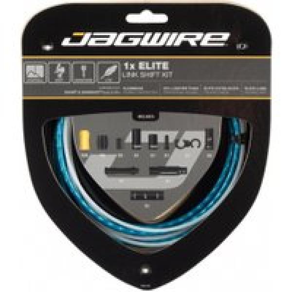 jagwire derailleur kabel en shroud kit 1x elite link shift kit blauw