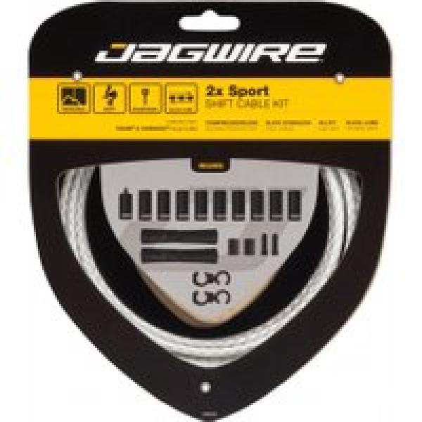 jagwire 2x sport shift kit white braided