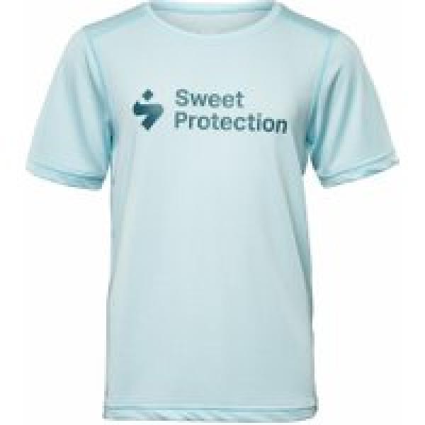hunter light blue sweet protection kids short sleeve jersey