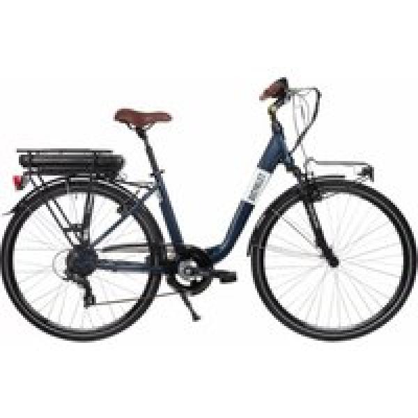bicyklet claude elektrische stadsfiets shimano tourney 7s 500 wh 700mm mat nachtblauw bruin