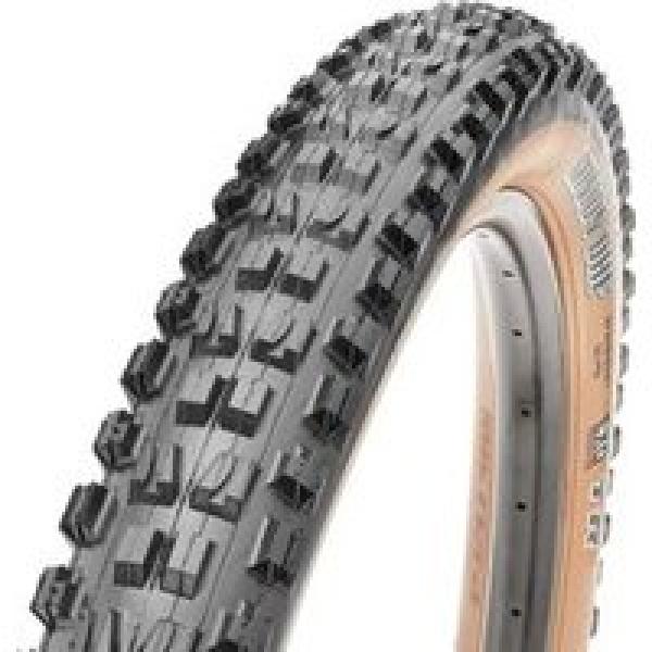 maxxis minion dhf 27 5 mtb tire tubeless ready dual exo protection wide trail wt beige sidewalls
