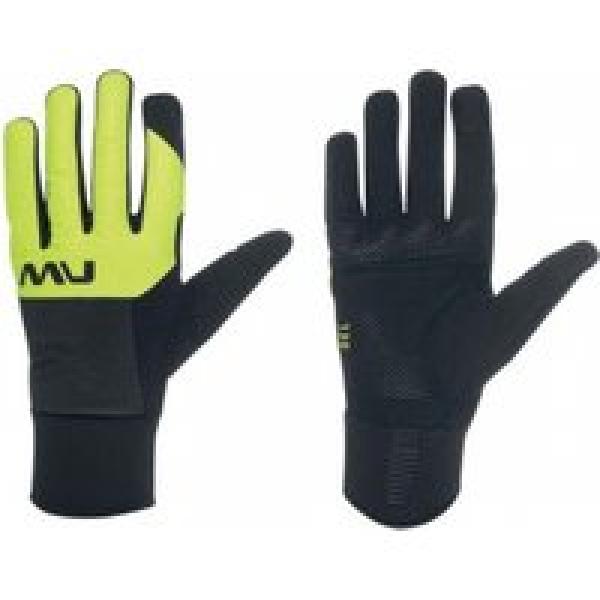 northwave fast gel handschoenen zwart geel fluo