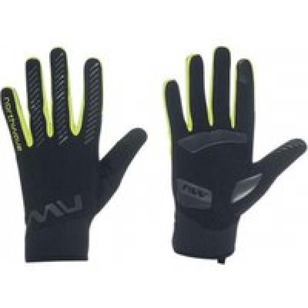 northwave active gel handschoenen zwart geel fluo