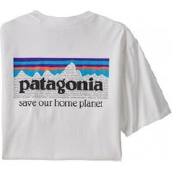 patagonia p 6 mission organisch wit t shirt voor mannen