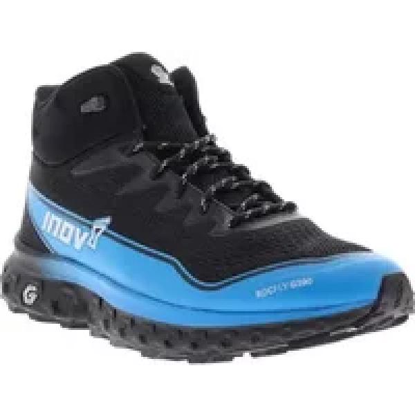 inov 8 rocfly g 390 running shoes zwart blauw