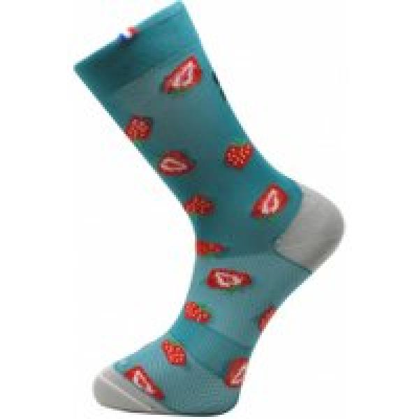 rafa l funny strawberry socks blue