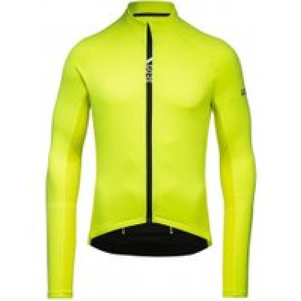 gore c5 thermo jersey fluorescent yellow green