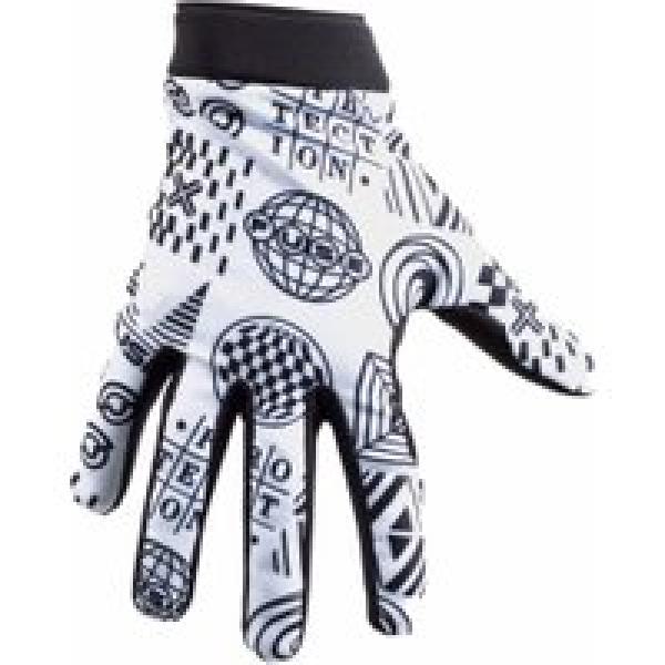 fuse omega global grey black long gloves